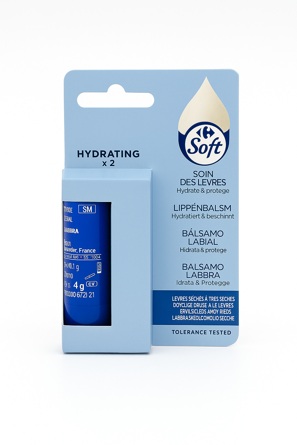 Bálsamo Labial Hidratante Soft – Pack 2x4g | Hidratación y Protección