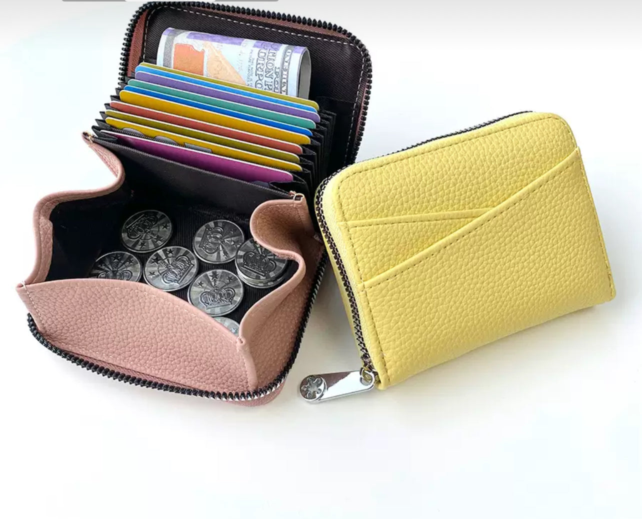 Monedero compacto con tarjetero