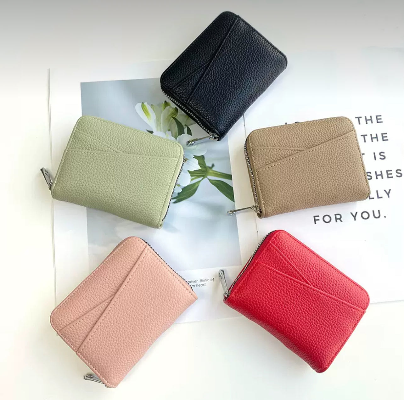 Monedero compacto con tarjetero