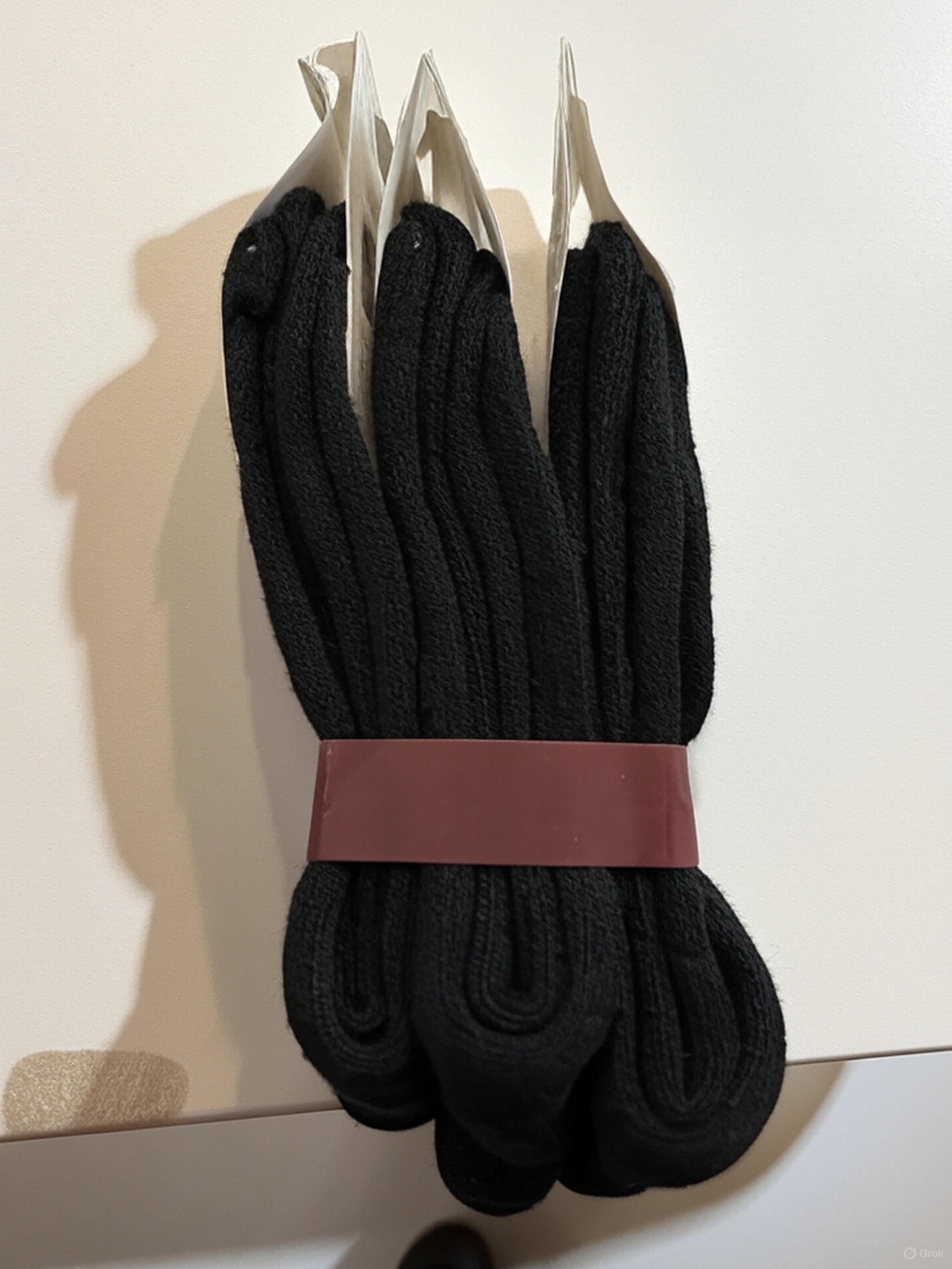 Calcetines térmicos de lana para mujer · Pack de 3 pares · Talla 35–40 (Color negro)