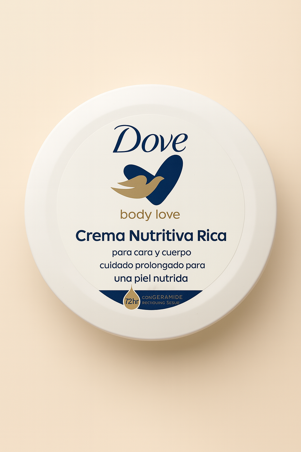 Dove Crema Nutritiva Rica — Hidratación 72h para Cara y Cuerpo